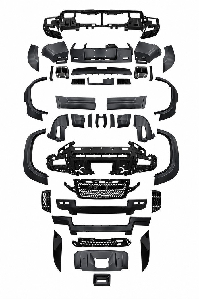 Land Rover Defender converted to 2026 Octa style body kit