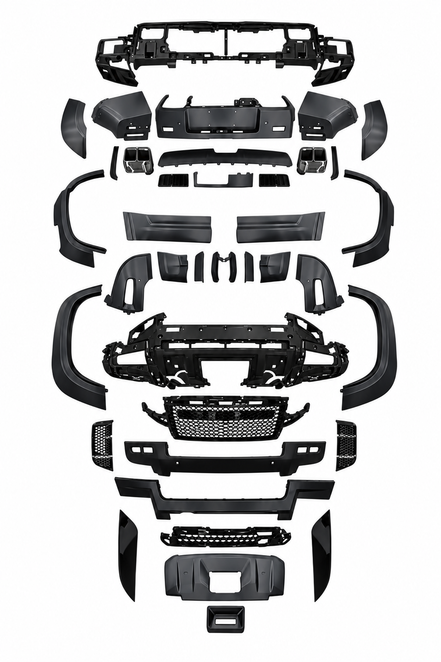 Land Rover Defender converted to 2026 Octa style body kit