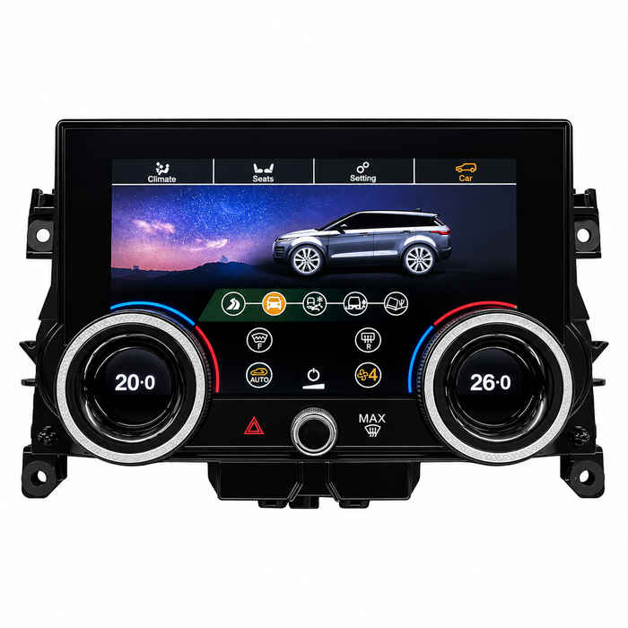 Range Rover Evoque L538 touchscreen climate control panel