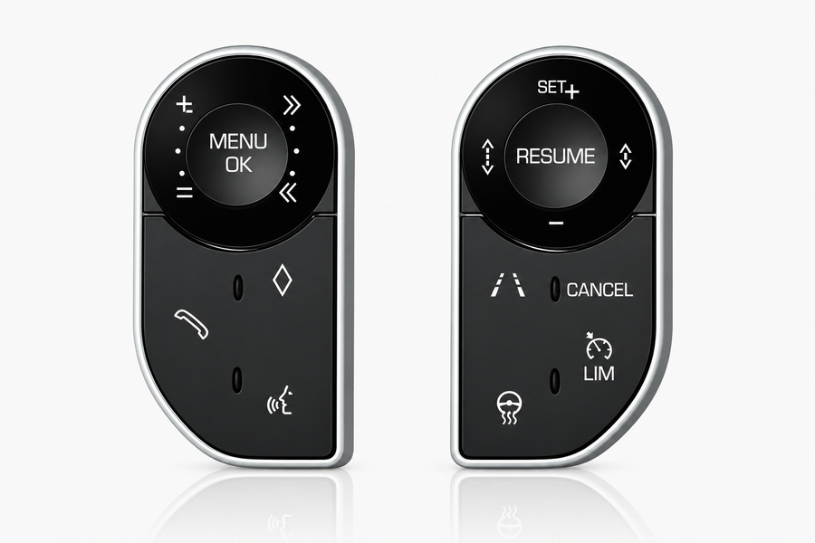 Range Rover Sport 2018+ style steering wheel control buttons