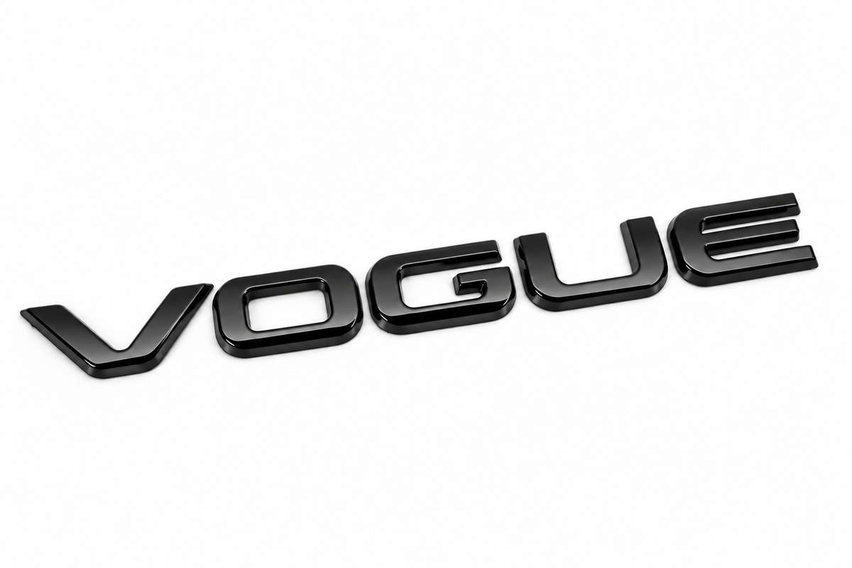 VOGUE tailgate badge for the Range Rover Vogue